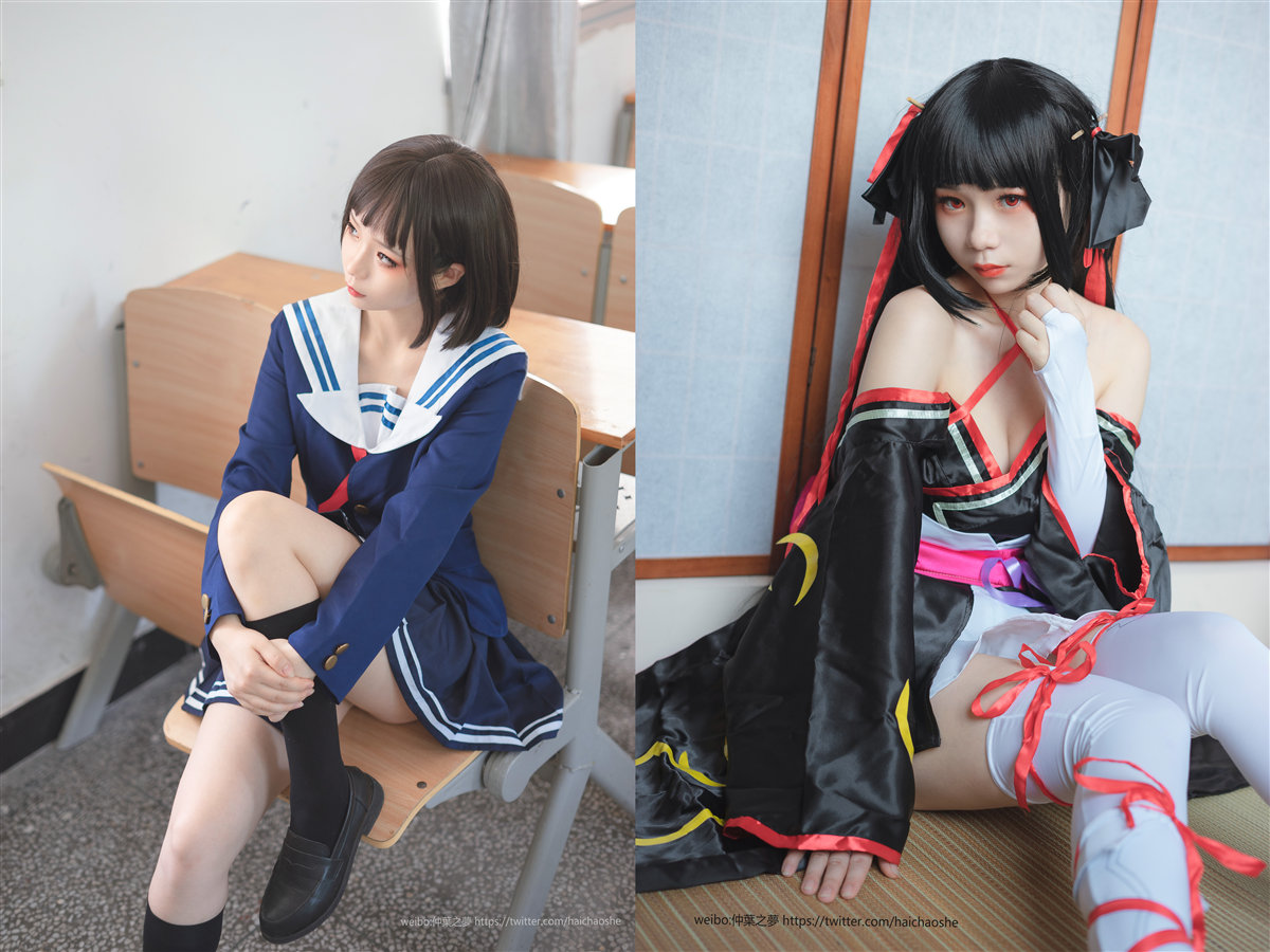 轻兰映画：白丝美腿 写真合集