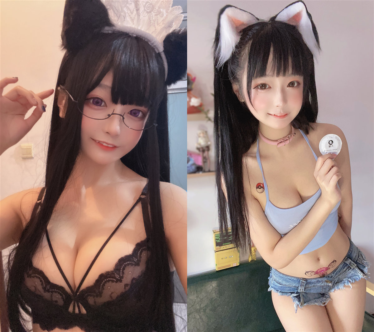 佳佳好难啊 小虎牙萌妹 太可爱了吧 写真合集