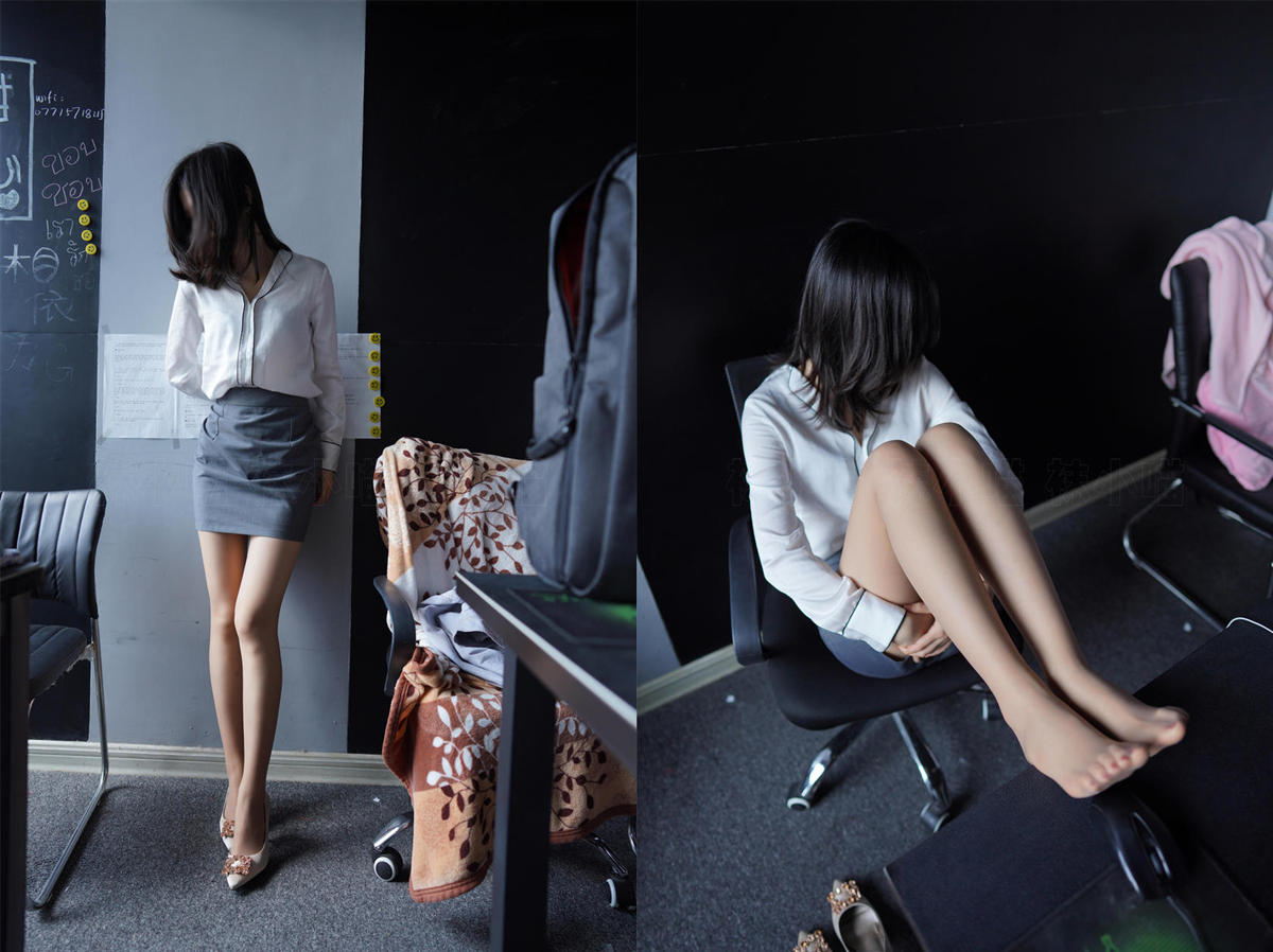 Kittywawa袜小喵：轻熟高跟丝足美腿 写真合集