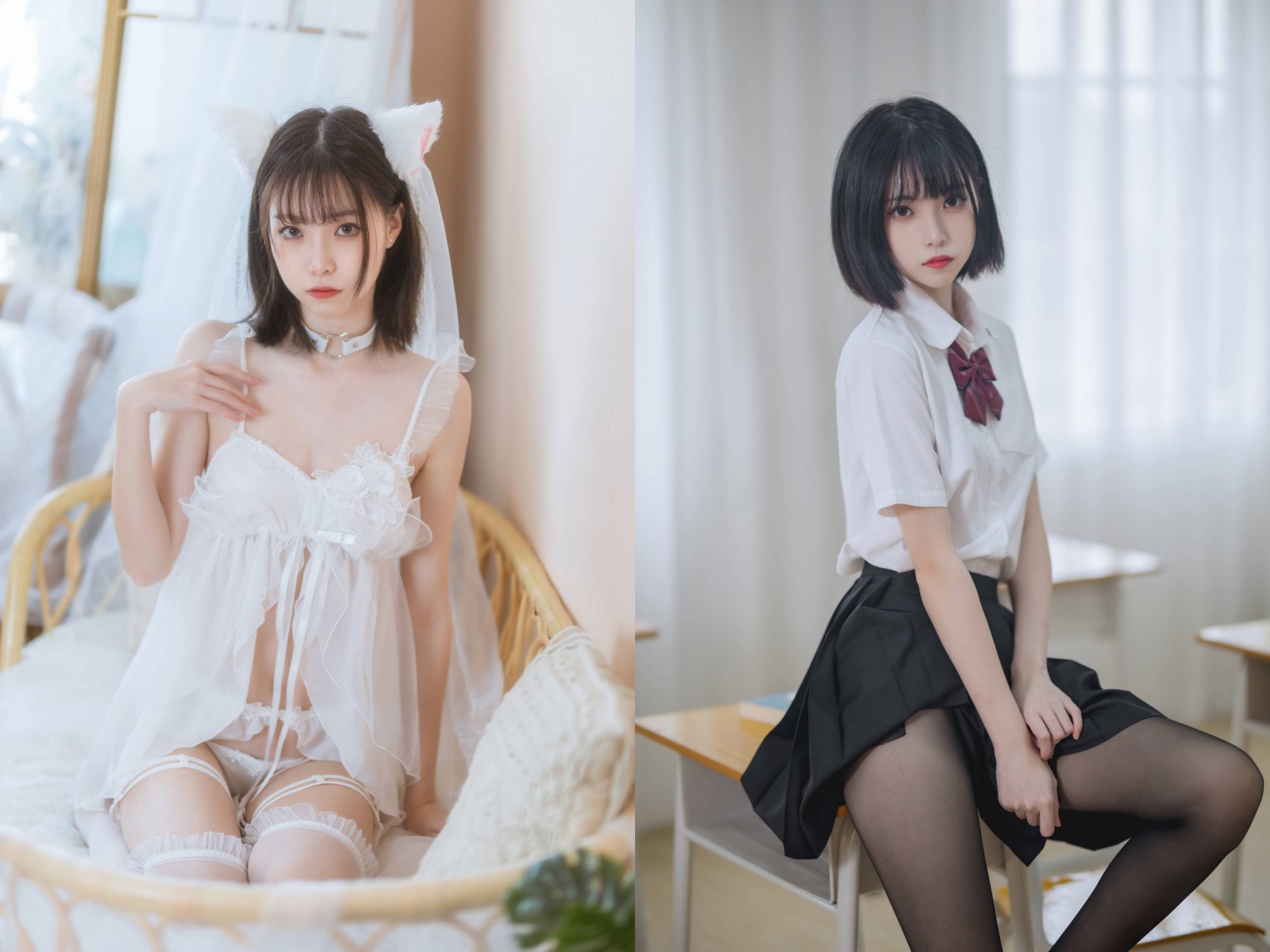 许岚LAN:黑丝JK魅惑人心 写真合集