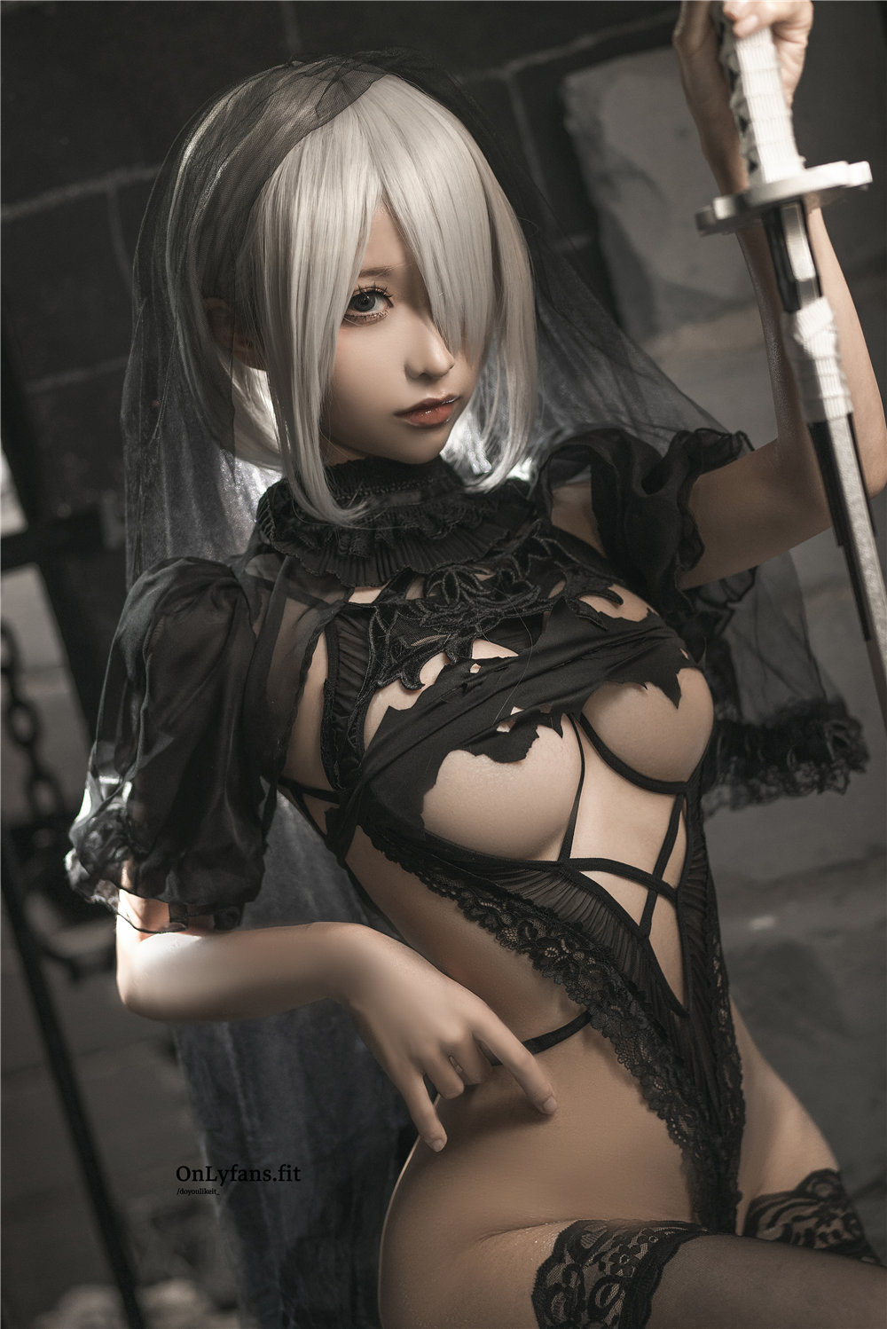 蠢沫沫 2B 黑婚纱[35P-505MB]