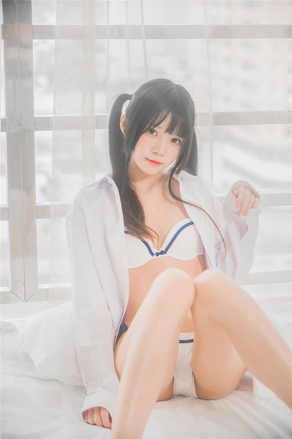 桜桃喵 白衬衫双马尾 [47P-345MB]