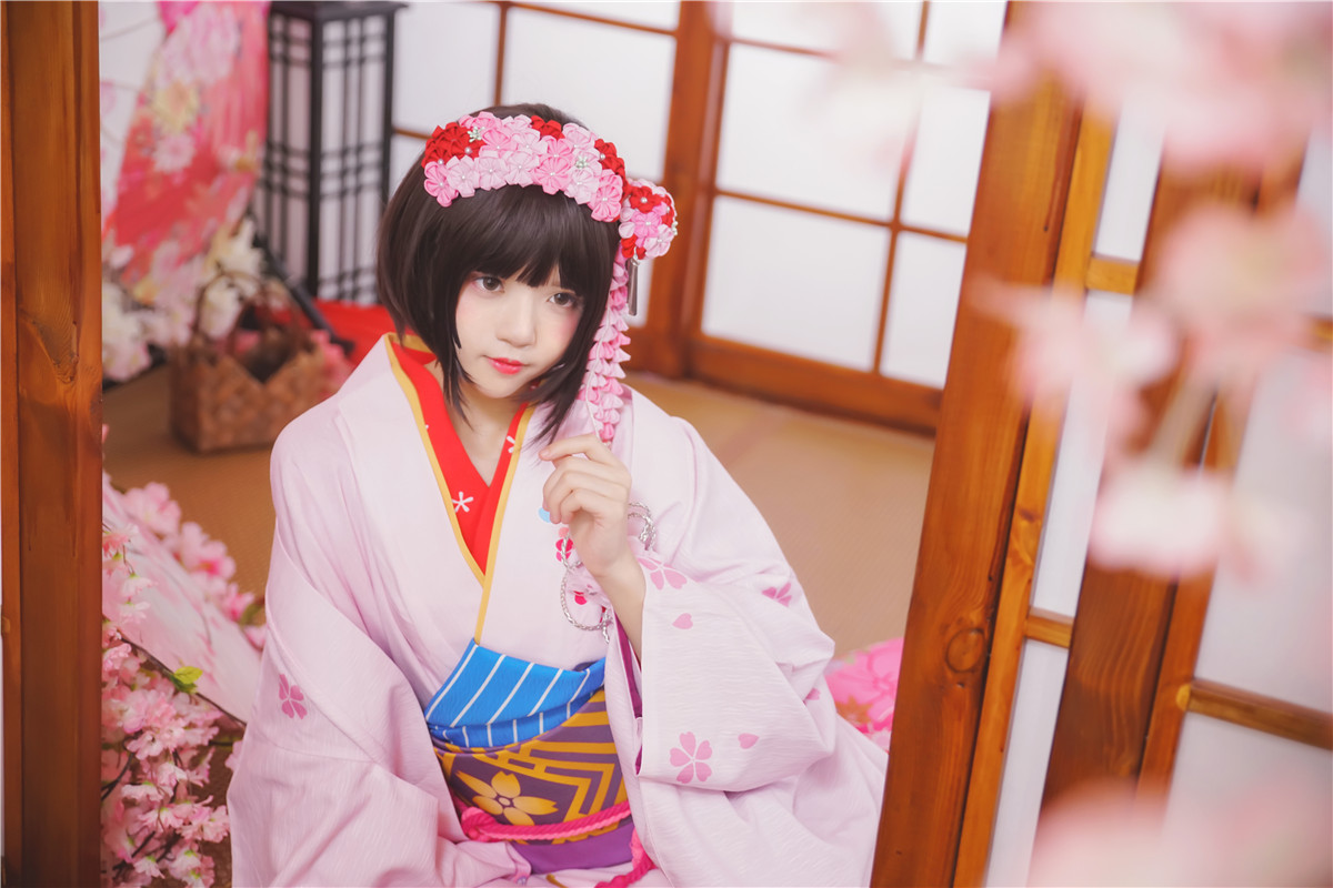 桜桃喵 加藤惠 和服[23P-368MB]