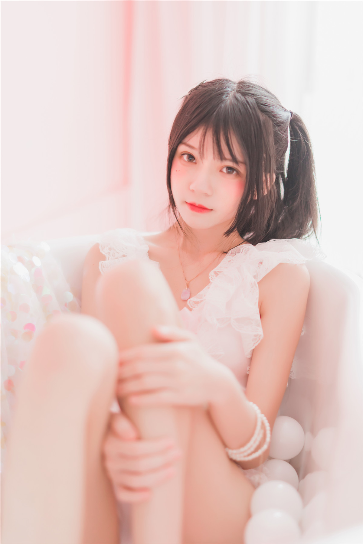 桜桃喵 冬眠系列 粉色浴缸[57P-720MB]