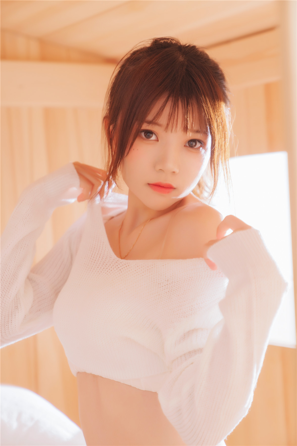 桜桃喵&木棉棉OwO 朝(白裙×白裙) [58P-724MB]