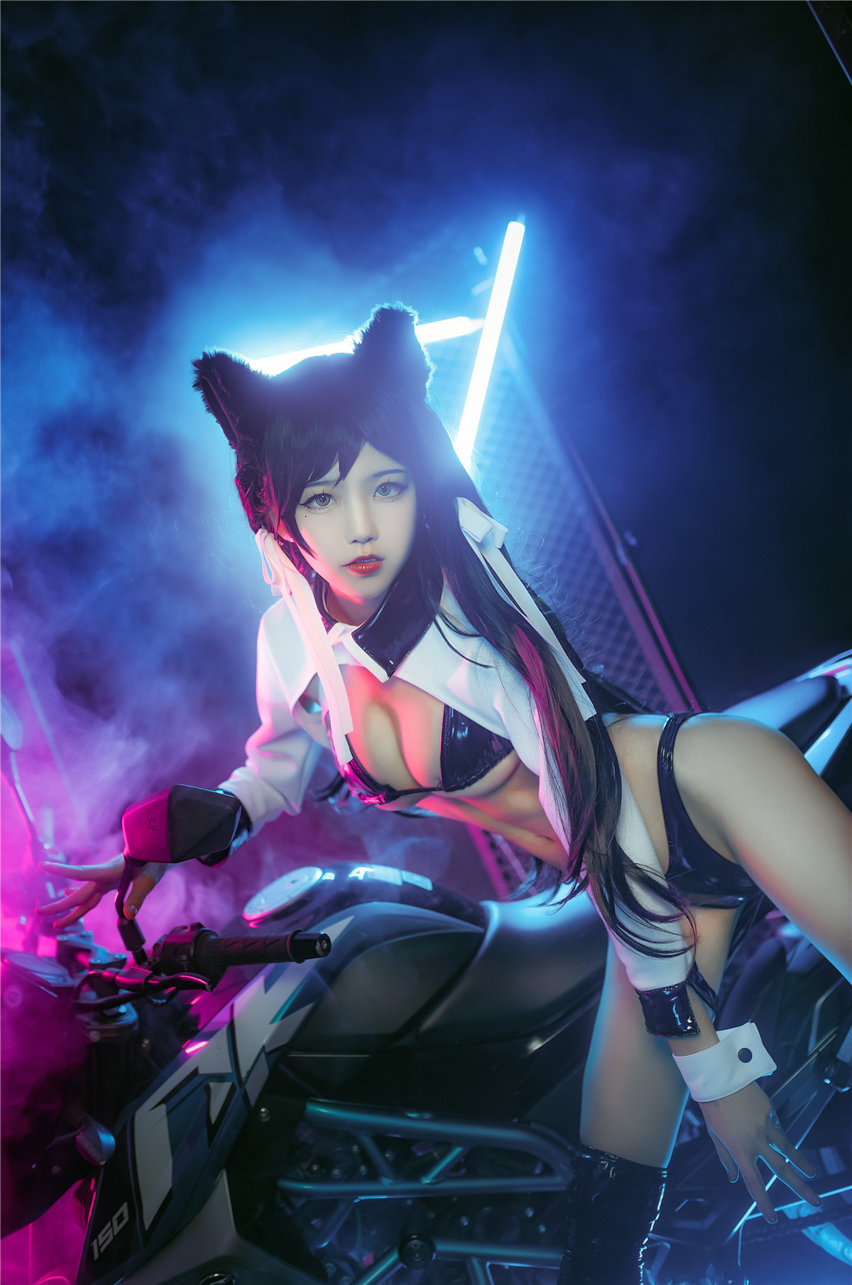 水淼aqua 爱宕犬 机车 [17P-167M]