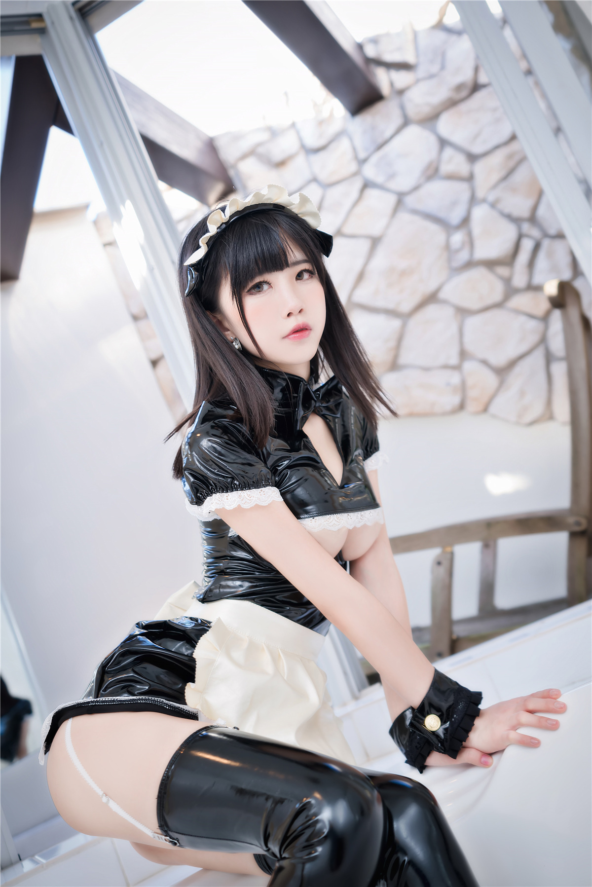 水淼aqua 漆皮女仆[33P-407MB]