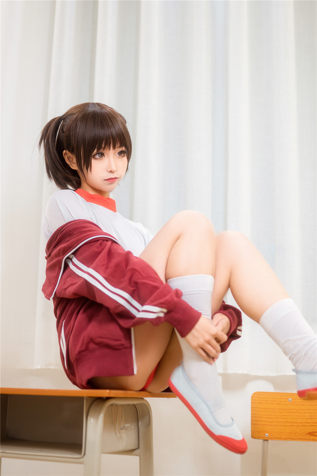 蠢沫沫 体操服红 [45P-420MB]