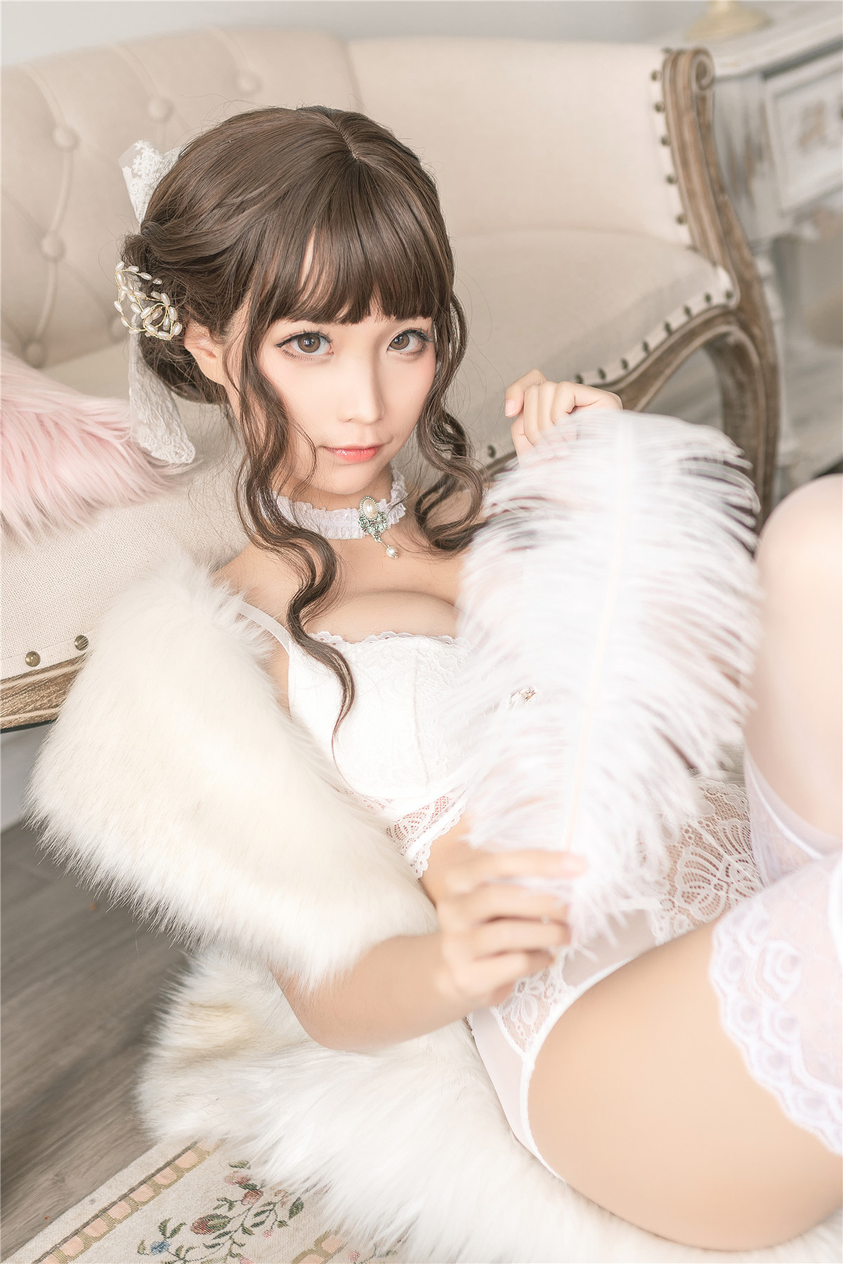 蠢沫沫 新毛披肩套 [40P-463MB]