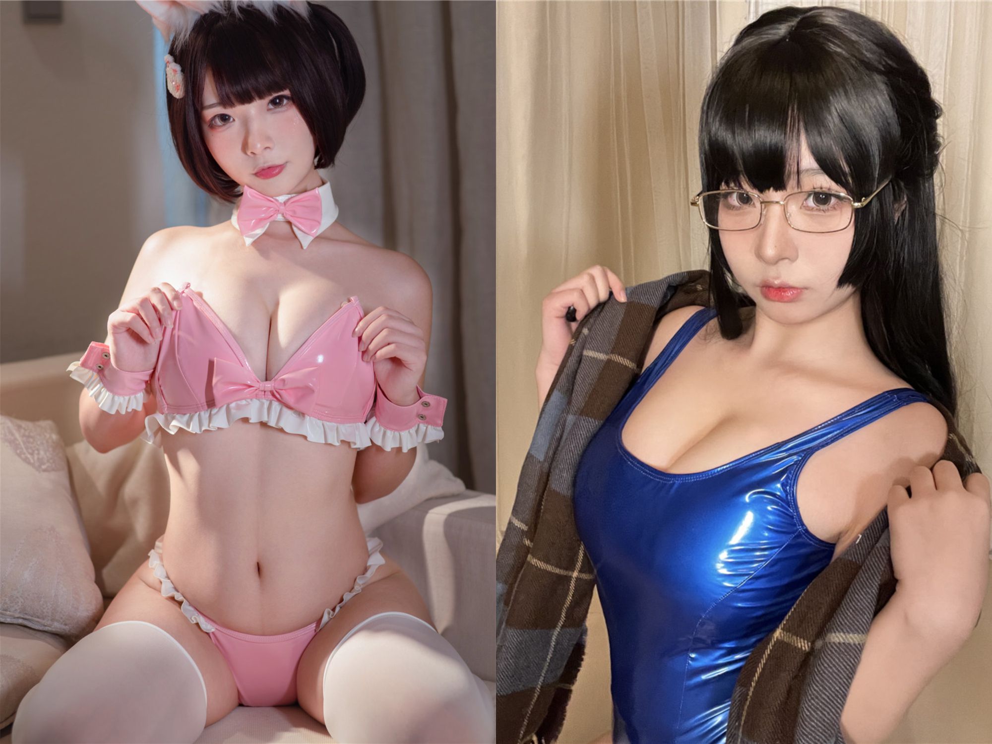 yuuhui玉汇(Kokuhui) 性感眼镜妹 写真合集