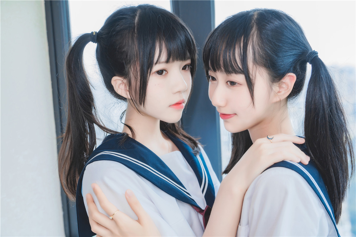 木棉棉OwO&桜桃喵  她(制服×制服) [38P-741MB]