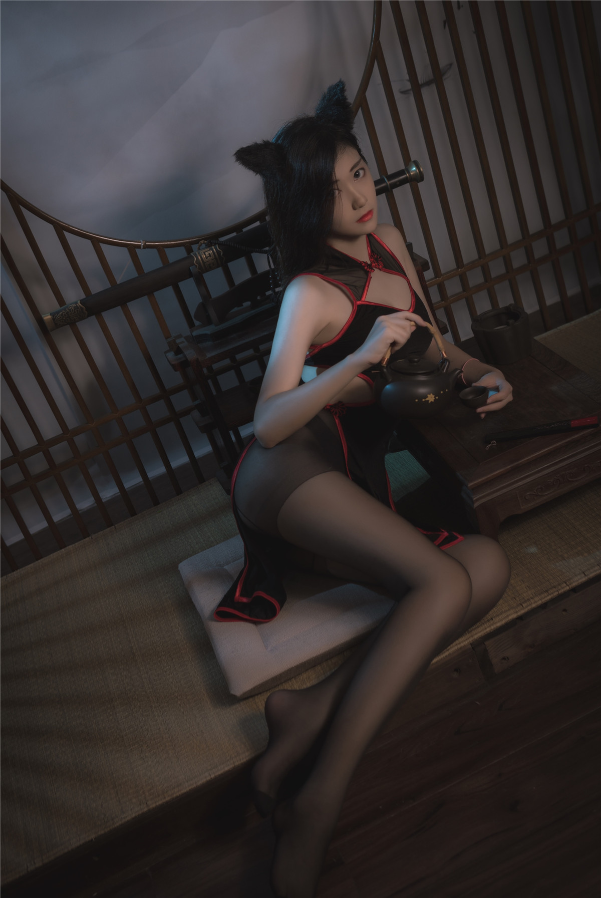 南桃Momoko 黑旗袍 [25P-33MB]