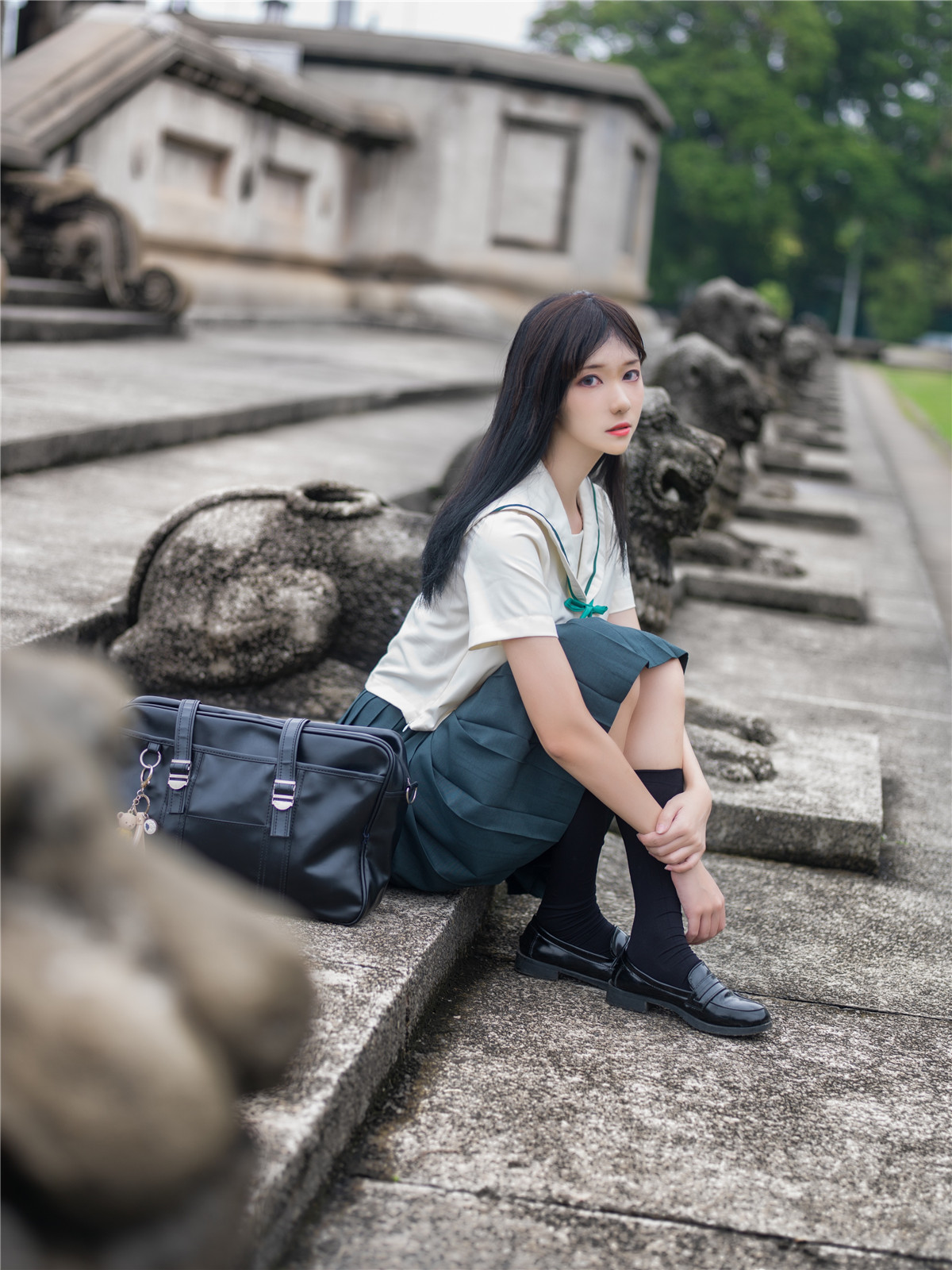 南桃Momoko 绿jk [14P-27MB]