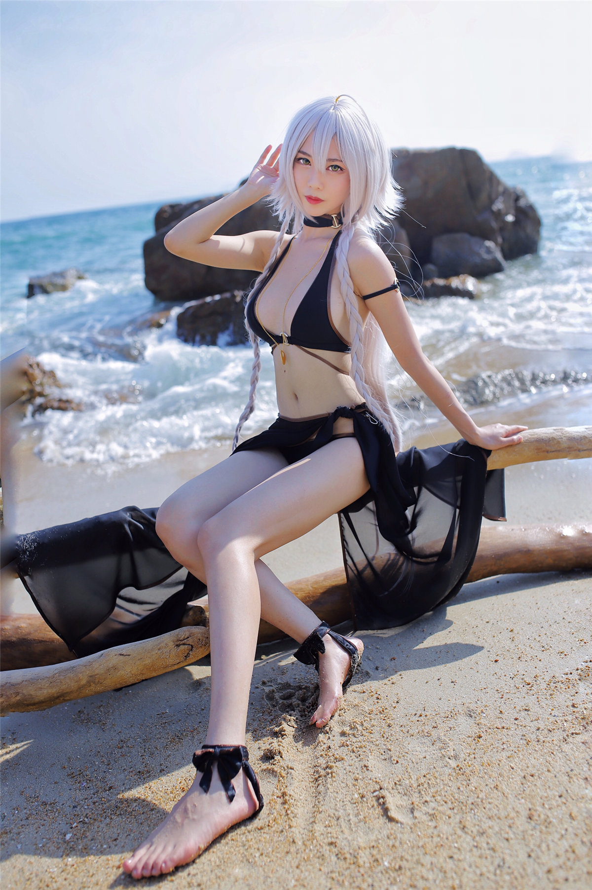 抖娘-利世 黑贞德泳装[40P-135MB]