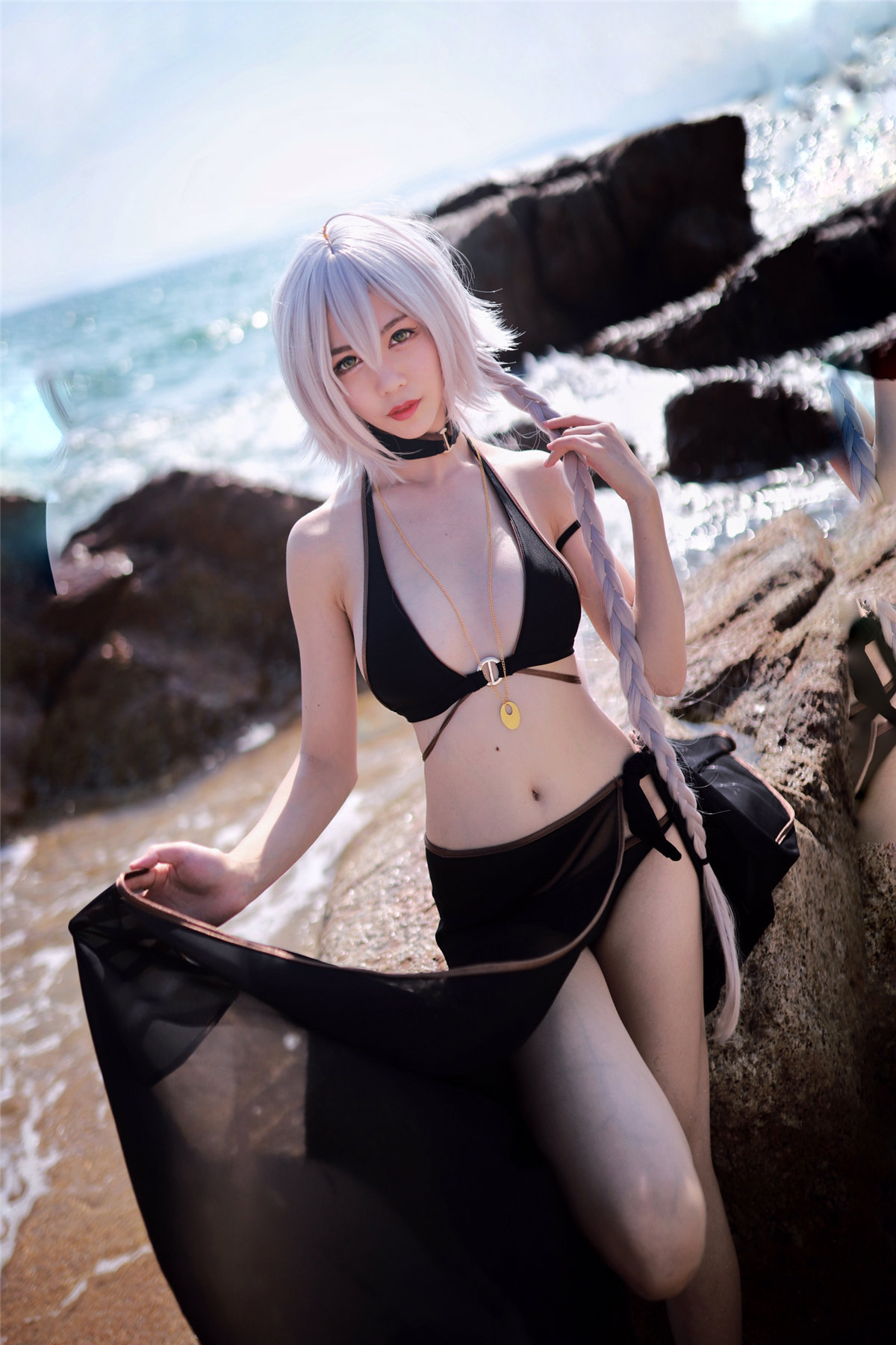 抖娘-利世 黑贞德泳装[40P-135MB]