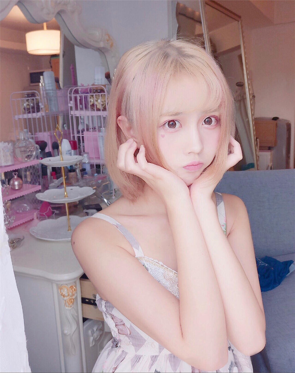 念雪ww 白色长筒过膝袜[13P2V-89MB]