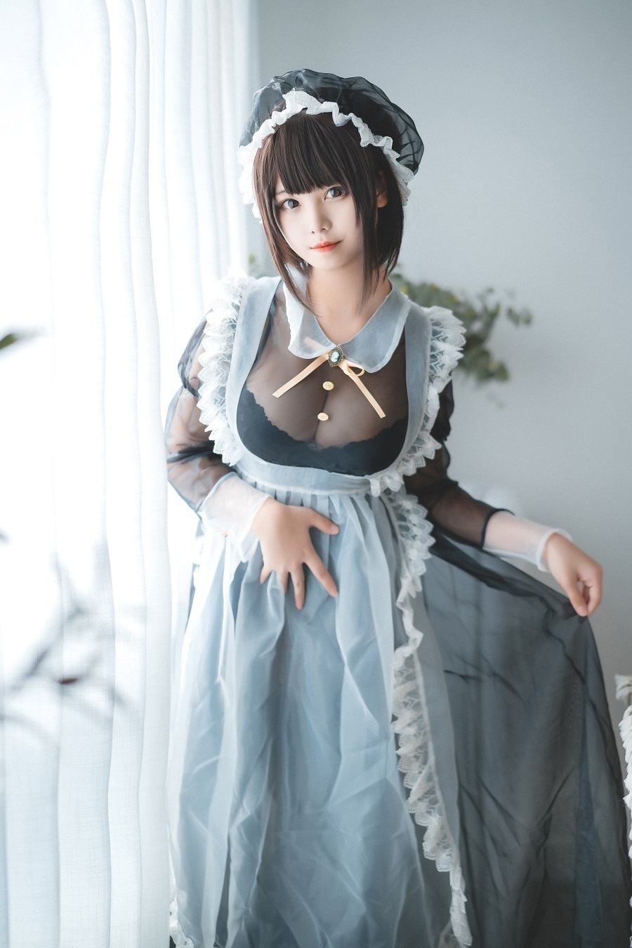 蜜汁猫裘 透明女仆[30P]